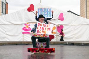 Paul's performance the original spinners bristol, clowning for dementia, Dance for Parkinson's.