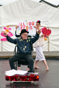 Paul's performance the original spinners bristol, clowning for dementia, Dance for Parkinson's.