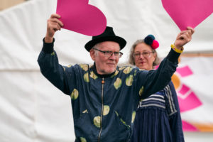 Paul's performance the original spinners bristol, clowning for dementia, Dance for Parkinson's.