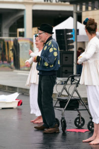 Paul's performance the original spinners bristol, clowning for dementia, Dance for Parkinson's.