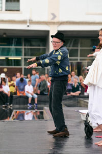 Paul's performance the original spinners bristol, clowning for dementia, Dance for Parkinson's.