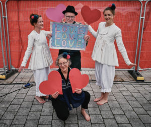 Paul's performance the original spinners bristol, clowning for dementia, Dance for Parkinson's.